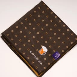 Coolpa 28cm Double Layer Cotton Sweat Absorbent Handkerchief Japanese Craft Embroidery Print for Wiping Sweat Portable Tissue