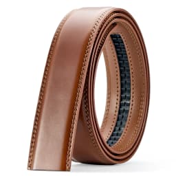 Men's Genuine Leather Cowhide Belt Without Buckle, Decorative Belt Suitable For Jeans Pants,35mm wide