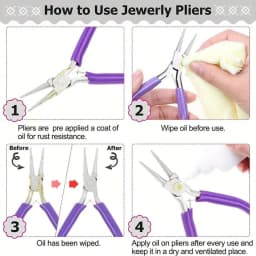 4pcs/1pcs Jewelry Pliers Tool Kit Includes Needle Round Wire Cutter And Curved Nose Pliers For Jewelry Beading Repair Supplies