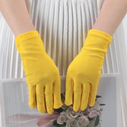 New Solid Fashion Women's Gloves Manner Ceremonial White Elastic Sunscreen Mittens Female UV-Proof Sun Protection Driving Gloves
