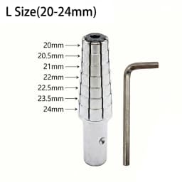 Steel Segmented Ring Expander Collet for Ring Resizing Shaping Manual Rotary Jewelry Making Reapir Tools Adjustable 14mm-24mm