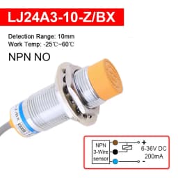 1 Pc Proximity Switch LJ24A3 NPN PNP NO NC 2/3/4-wire Inductive Sensor Detection Distance 8mm/10mm M24 Cylinder Approach Sensor