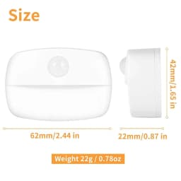1/2/3/4/5pcs Led Night Light with Motion Sensor PIR AAA Battery or Rechargeable Cabinet Lamp for Kitchen Bathroom Closet Stairs