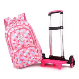 Children School Rolling Backpacks Trolley Bags with Wheels Waterproof School Bag For Teenage Girls Kids Travel Wheeled Bag