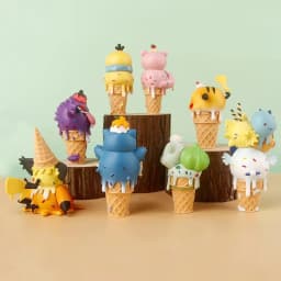 Anime Pok é Mon Ice Cream Cone Series Blind Box Psyduck Gengar Action Figure Cute Doll Model Toy Desktop Ornament Gift For Fans