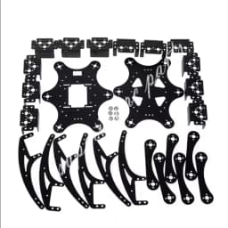 18 DOF Aluminium Hexapod Spider Bracket Six 3 DOF Legs Robot Frame Kit with Ball Bearing Fully For Programmable Robot DIY Kit