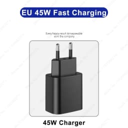 PD 45W Charger Fast Charging Phone Adapter For Samsung Galaxy S24 S23 S22 S25 Ultra A54 A15 A35 A55 5G Charger USB Type C Cable