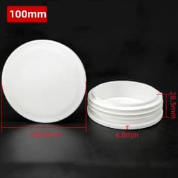 5~100Pcs 13mm~114mm White Round Plastic Blanking End Caps Chair Legs Tube Pipe Inserts Plug Bung Dust Cover Furniture Parts