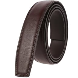 Luxury 3.1cm Width High Quality Cowhide Leather Belt For Men Fashion Black Red Brown Men's Automatic Belt Without Buckle