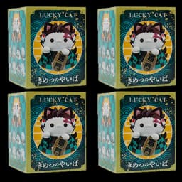 8pcs Q Version Demon Slayer Sitting Ghost Doll Tanjiro Nezuko Inosuke Zenizu Toy Figure Lucky Cat Series PVC Model Birthday Gift