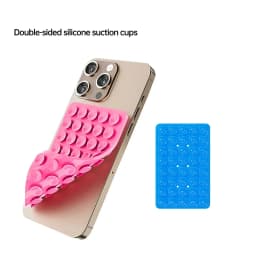 Double Side Silicone Suction Phone Holder Hands Free Stand for IPhone 15 Samsung Xiaomi Universal Support Telephone Grip Mount