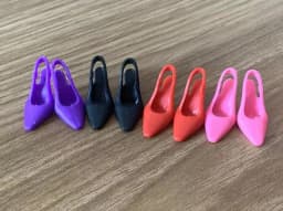 New styles toy accessories high heels left and right foot MTM shoes for your BB doll BBIKG160