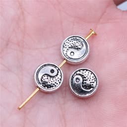 10pcs Enamel Kung Fu Tai Chi Charms Pendants For Necklaces Earrings DIY Making Yin Yang Charms Handmade Jewelry Findings