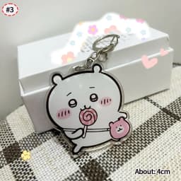 Acrylic Cartoon Keychains Cute Usagi Hachiware Figure Anime Keyring Backpack Pendant Decoration Keychain Accessories Key Chains