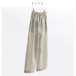 21 Count Ramie Elastic Waist Plus Size Casual Pants Loose Linen Women's Trousers 2026 Spring/Summer Women's Fashion