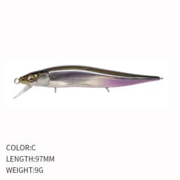 Mini Floating Minnow Fishing Lures with Noise Ball 97mm 9g Crankbait Wobblers Swimbait Artificial Hard Baits Bass Sea Fishing