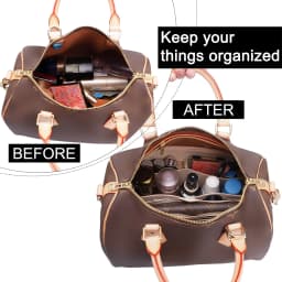 Purse Organizer insert for LV speedy25 30 35,tote Bag Organizer,Bag Divider,Felt Organizer Insert,with Zipper Pocke tBag in Bag