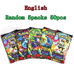 Pokem Card 360Pcs Prismatic Evolutions PHANTASMAL FLAMES Scarlet Violet 151 Black Bolt English Booster Battle Transaction Card