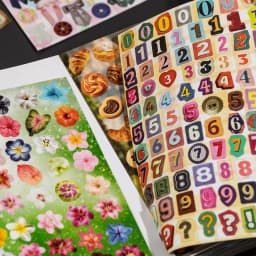 Journal GO 30pages Multi-Style Cute Sticker Book Perforated Glossy Coated Paper Decorative Sticker Pad for Journaling Scrapbook