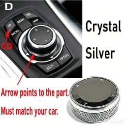 Crystal/Ceramic Car Multimedia Buttons Knob Cover for BMW F20 E87 E92 E93 F34 F30 F10 X5 E70 F15 X3 F25 X1 F48 E84 X6 X4 X7