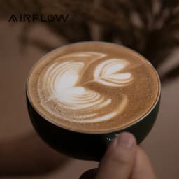 AIRFLOW Ceramic Coffee Cup Professional Embossed Latte Cup 240ml With Handle Milk Tea Cup Latte Espresso Vintage Coffee Mug