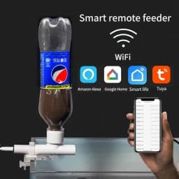 Automatic Aquarium Fish Tank Food Feeder Timing/Wifi Wireless Intelligent Mobile APP Voice Control Remote food dispenser