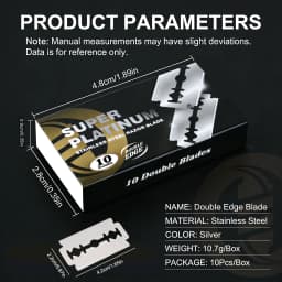 10Pcs/100Pcs Stainless Steel Razor Blades Old-Fashioned Manual Double Edge Shaver Razor Blade Hairdressing Barber Shaving Tools