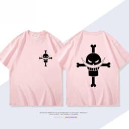 2026 New ONE PIECE Animation Derivatives White Beard Edward·Newgate Print T-shirt Short Sleeve T-shirt Men's and Women's T-shirt