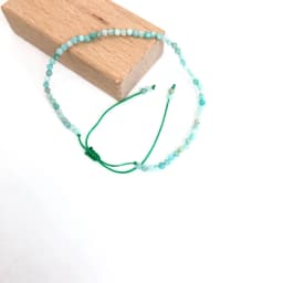 Faceted Gemstones 2-3mm Beads Hand Woven Adjustable Bracelet Lapis Lazuli Crystal Turquoise Choker Men Female Jewelry Party Gift