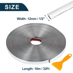 3M/5M Exterior Car Chrome Body Strip Bumper Auto Door Protective Moulding Styling Trim Sticker 6MM 8MM 10MM 12MM 15MM 20MM 30MM