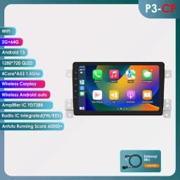 Hizpo 2 Din Android 14 Car Radio For Suzuki Grand Vitara 3 2005 -2015 Multimedia Video Player GPS 4G Carplay Auto Stereo 7862 BT