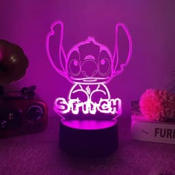 3D Illusion Stitch 7/16 Color LED Night Light Smart Touch Room Decor Bedside Night Light Birthday Valentine's Day Christmas Gift
