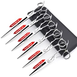 6 Inch Barber Specificlied Shears Professional Hairdressing Scissors Hairdresser Clippers Set Flat Thinning Hair Cutting Tools