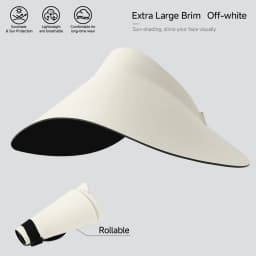 Summer New Seamless Sun Hat with UV Protection for Women, Featuring A Large Brim and An Empty Top for Shade