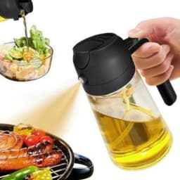  2in1 500ml Plastic Kitchen Oil Sprayer Spray Oil Olive Spray Bottle for Oil Dispenser BBQ Baking Roasting Picnic Kitchen Tool