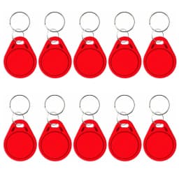 10pcs 125KHz T5577 Keyfobs Rewritable Duplicate Tag 5200 Proximity Copy Access Card ID Token Ring RFID Cloner Keychain
