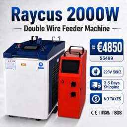 3000W Raycus Laser Welder with Dual Wire Feeder Machine 4 in 1 Laser Welding Cleaning Cutting Machine Handheld for Metal