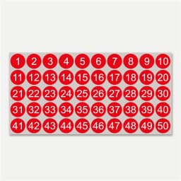 Number Stickers 1-50 Label Number Sticker For Diy Craft Nail Polish Glue Bottle Scrapbooking Diary Stationery Digital Sticker