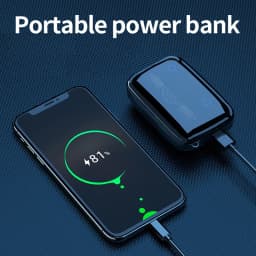 M19 Bluetooth Headset Wireless Tws Gaming Support Noise-cancelling Touch In-ear Mini Emergency Power Bank Headset