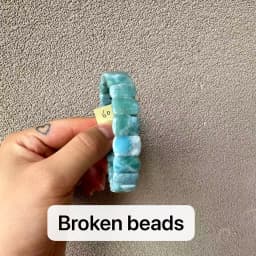 2026 AAA Grade Natural Larimar/Copper Pectolite Bead 10x14mm Bracelet Dominicana Genuine Larimar Gemstone Bangle Woman Wholesale