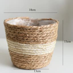 Woven Dirty Storage Seagrass Wickerwork Rattan Hanging Flower Pot Plant Organizer Garden Gadgets Holder Кашпо Для Цветов