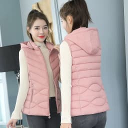 Solid Short Style Vest for Women Cotton Padded Women's Winter Sleeveless Jacket with Zipper Stand Collar Casual Coats