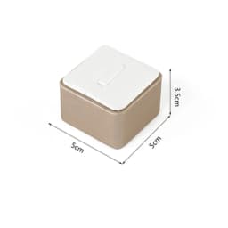 Luxurious Ring Display Stand Pu Leather Jewelry Props Ring Display Tray Earring Holder Counter Jewelry Organizer Showcase Tray