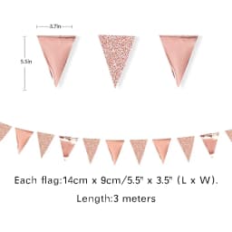 Iridescent Number 16 Paper Star Dot Garland Hanging Bunting for Sweet Rose Gold 16th Happy 16st Birthday Anniversary Party Decor