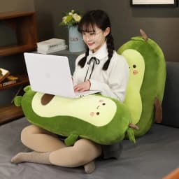 Giant Long&Fat Avocado Stuffed Plush Toy Filled Doll Fruit Cushion Pillow Soft Plush Doll Toy Child Baby Girl Birthday Gift