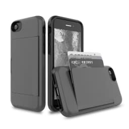 For iPhone 18 Pro Max 17 16 15 14 13 12 11 XS XR SE 2022  6 7 8 Plus Case Candy Color Card Slots Cover Business Capa