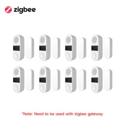 Tuya WiFi/Zigbee Door Window Sensor 130DB Sound Light Alarm Wireless Door Detector SmartLife APP Remote Control for Google Home