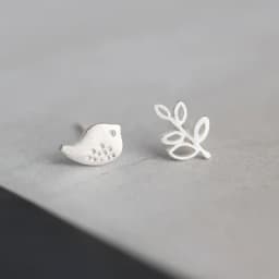 Silver Plated Creative Ear Hole Earrings for Women Prevent Korean Style Stud Earrings Allergy Earrings Fine Jewelry Accessories