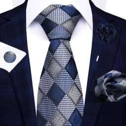 New Style 8 CM Red Paisley Tie Handkerchief Cufflink Pin Set For Men Necktie Clothing Accessories Wedding Gravatas Fit Party