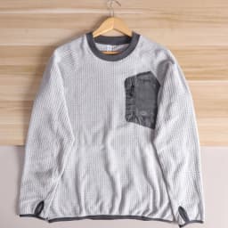 Japanese Style round Neck Fleece Lined Long Sleeve Sweatshirt Men's Color Block Casual Loose Top Breathable Polyester Fabric